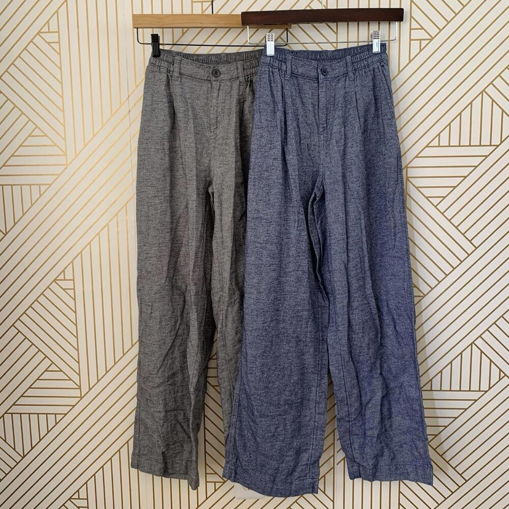 Aerie NWT 2 pairs lot Anytime Wide Leg Pant High Waisted Trouser high rise XXS